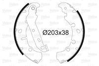 Bremsbackensatz Hinterachse Valeo 562772