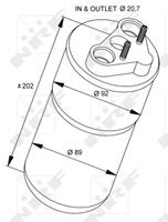 Trockner, Klimaanlage NRF 33318