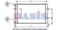 AKS Dasis Radiator VW,AUDI,SKODA 040023N 1K0121251BQ