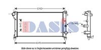 Kühler, Motorkühlung | AKS Dasis (080067N)