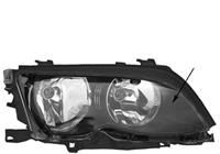 bmw KOPLAMP RECHTS ZWART vanaf 9/'01 inclusief stelmotor