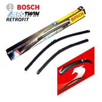 Wisserblad Aerotwin Retrofit BOSCH, Inbouwplaats: Voor, u.a. für Peugeot, Mitsubishi, Suzuki, Mini, Skoda, Mercedes-Benz, Opel, Rover, Ford, VW, Daewo