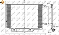 Condensor, airconditioning EASY FIT NRF, u.a. für Mercedes-Benz