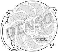 Koelventilatorwiel DENSO, Diameter (mm)385mm, Spanning (Volt)12V, u.a. für Peugeot, Citroën, Fiat