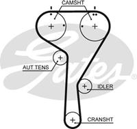 GATES Zahnriemen 5680XS Steuerriemen VW,AUDI,SKODA,POLO 6R, 6C,TIGUAN 5N_,GOLF VII 5G1, BE1,UP,GOLF VII Kombi BA5,SCIROCCO 137, 138,SHARAN 7N1, 7N2