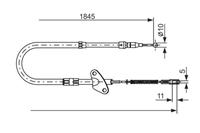 BOSCH Handbremsseil 1 987 477 118 Bremsseil,Seilzug Feststellbremse MERCEDES-BENZ,SPRINTER 2-t Bus 901, 902,SPRINTER 2-t Kasten 901, 902,T1 Bus 601