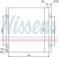 Kondensator, Klimaanlage Nissens 94290