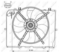 mercedes Koelventilatorwiel 47066