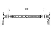 BOSCH Bremsschläuche 1 987 476 118 Bremsschlauch MERCEDES-BENZ,A-CLASS W168