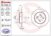 Bremsscheibe 'COATED DISC LINE' | BREMBO (08.C046.31)
