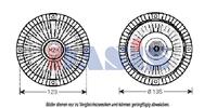 Kupplung, Kühlerlüfter | AKS Dasis (486120N)