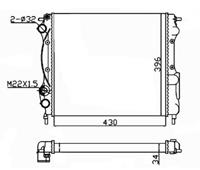 renault Radiateur 58934A