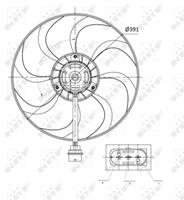 seat Koelventilatorwiel 47375