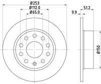 hellapagid Bremsscheibe 'PRO' | HELLA PAGID (8DD 355 109-601)