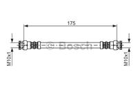 Bremsschlauch | BOSCH (1 987 476 012)