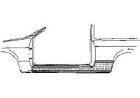 opel Oversizedeel Kadett C 73-79.dorpel 2d 372301