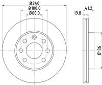 opel Remschijf 8DD355108331