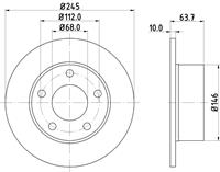 Bremsscheibe Hinterachse Hella 8DD 355 102-801