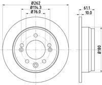 hellapagid Bremsscheibe 'PRO' | HELLA PAGID (8DD 355 118-861)