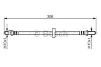 BOSCH Bremsschläuche FORD 1 987 476 606 1648811,6107582,6129003 Bremsschlauch 81AB2282GA,87AB2282AA,T24004,1613351