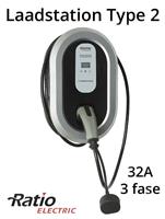 Home Box Smart 32A 3 fase + 5 meter laadkabel type 2 + KWh meter
