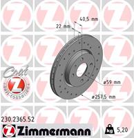 Bremsscheibe 'SPORT COAT Z' | Zimmermann (230.2365.52)