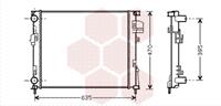 nissan RADIATEUR DIESEL 1.9 Diesel / 1.9 DTi zonder AIRCO 43002303