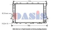 Kühler, Motorkühlung | AKS Dasis (481140N)