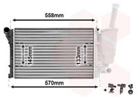 vanwezel VAN WEZEL Wasserkühler 17002368 Kühler,Motorkühler FIAT,PANDA 169,PANDA Van 169