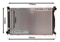 audi RADIATEUR A6 42i AT +zonder AIRCO 04-
