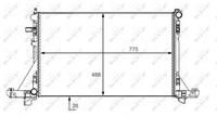 NRF Wasserkühler 58481 Kühler,Motorkühler OPEL,RENAULT,VAUXHALL,MOVANO B Kasten,MOVANO B Bus,MOVANO B Pritsche/Fahrgestell,MASTER III Kasten FV