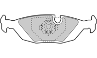 Bremsbelagsatz, Scheibenbremse Hinterachse Valeo 301103