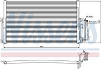 Condensor, airconditioning NISSENS, u.a. für Opel, Vauxhall