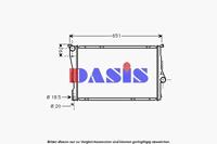 Kühler, Motorkühlung | AKS Dasis (050390N)