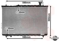 vanwezel Kühler, Motorkühlung Van Wezel 82002109