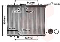 vanwezel Radiateur VAN WEZEL, u.a. für Peugeot