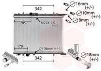 vanwezel Radiateur VAN WEZEL, u.a. für Peugeot, Citroën