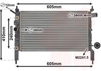 opel RADIATEUR BENZINE 1.4 AT zonder AIRCO