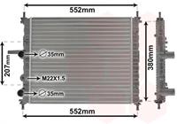 fiat RADIATEUR BENZINE 1,6 -AUTO met AIRCO 17002182