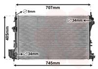 vanwezel Kühler, Motorkühlung Van Wezel 37002338