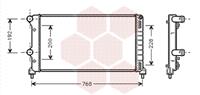 fiat RADIATEUR DIESEL 1.9 JTD -04 met AIRCO 74Kw 17002250