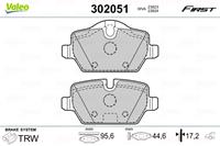 Valeo Remblokken BMW 302051 34216767145,34216767146,34216774417 Remblokkenset,Remblokkenset, schijfrem 34216777240,34216779294,34216788183