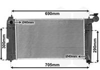 toyota RADIATEUR BENZINE 1.4/1.6 VVTi MT Prod UK 53002302