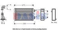 Wärmetauscher, Innenraumheizung | AKS Dasis (059050N)