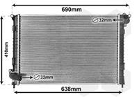 vanwezel VAN WEZEL Wasserkühler 06002314 Kühler,Motorkühler MINI,MINI R50, R53