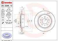 Remschijf BREMBO, Remschijftype: Massief, u.a. für Volvo