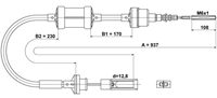 fiat Koppelingkabel