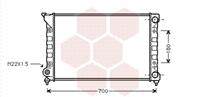 volkswagen RADIATEUR BENZINE 1800 16V +/-AUTO zonder AIRCO