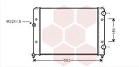 Volkswagen RADIATEUR BENZINE 1.6 / 1.8 / 2.0 MT zonder AIRCO
