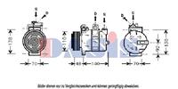 aksdasis Kompressor, Klimaanlage AKS Dasis 850603N